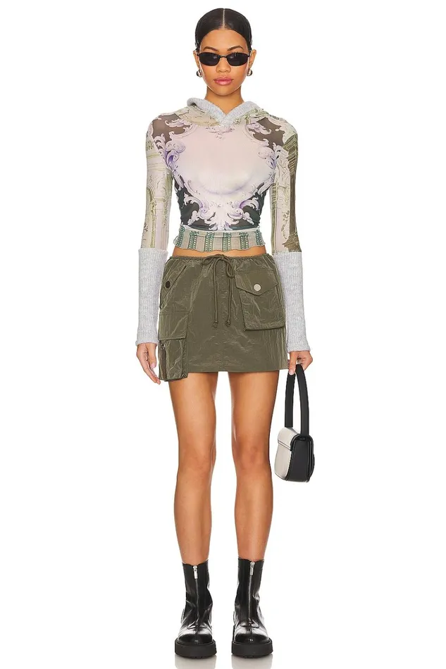 Noah Cargo Skirt Olive Green Women Lovers Friends Skirts Noah Cargo Skirt Olive Green Women Lovers Friends Skirts