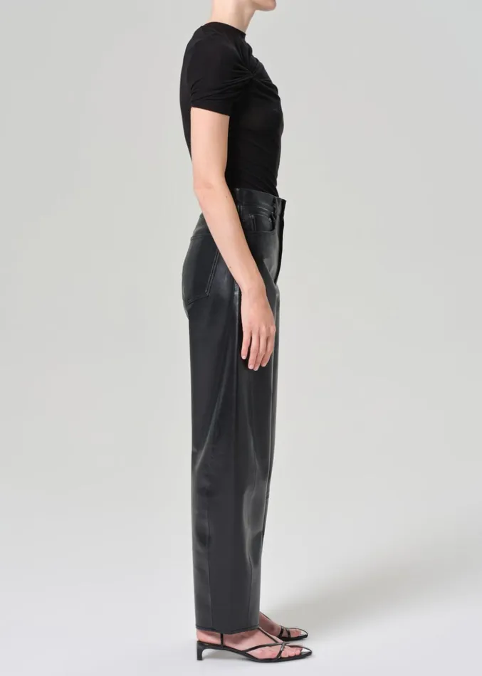 NonDenim Women Agolde Luna Pieced Recycled Leather Detox