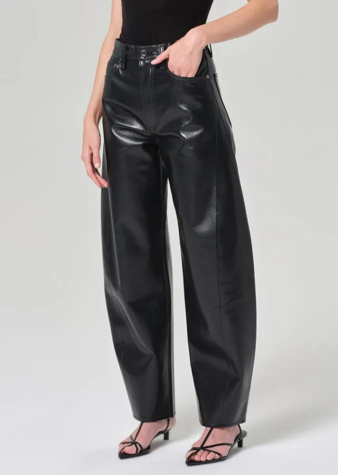 NonDenim Women Agolde Luna Pieced Recycled Leather Detox