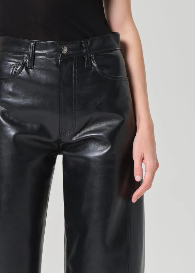 NonDenim Women Agolde Luna Pieced Recycled Leather Detox