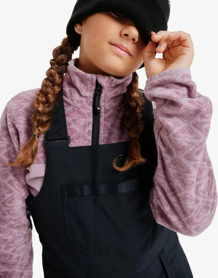 Non Stop 8211 Bib Snow Pant For Girls 8 8211 16 True Black Kids Roxy Snow