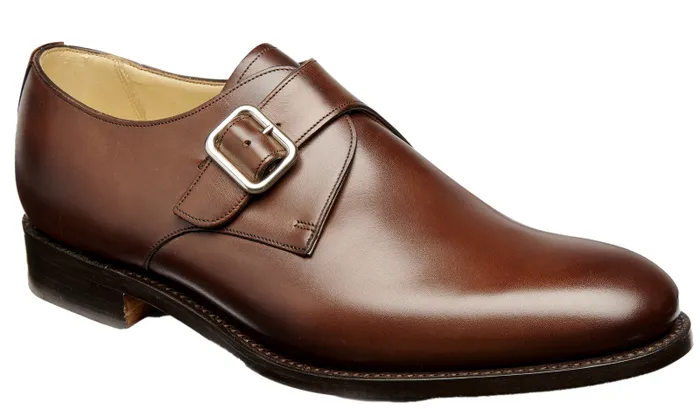 Northcote 8211 Ebony Calf Mens Barker Shoes Mens Monk Straps