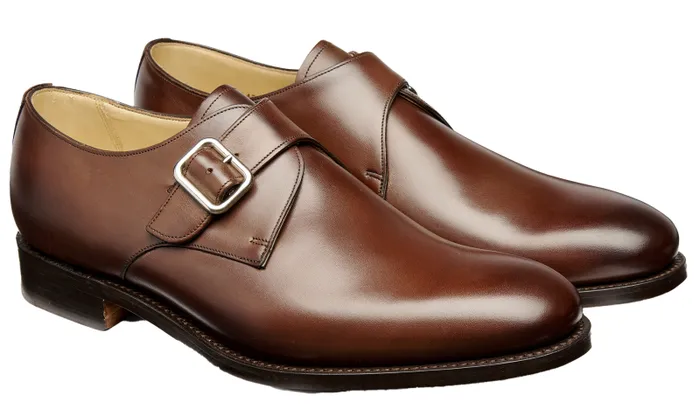 Northcote 8211 Ebony Calf Mens Barker Shoes Mens Monk Straps