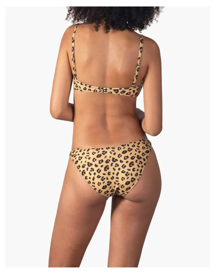 Novel Swim Cat Lady Bikini Top Dark Tan Women Madewell Swim Novel Swim Cat Lady Bikini Top Dark Tan Women Madewell Swim