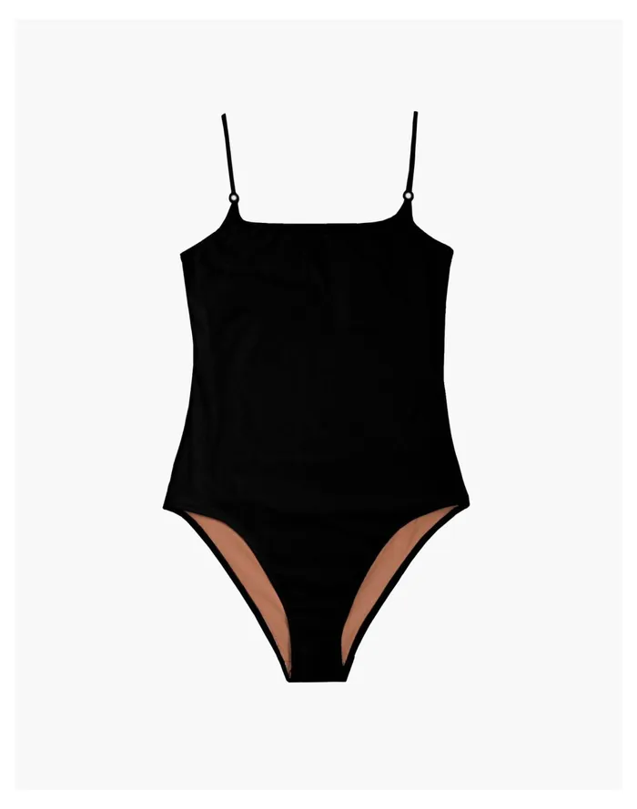 NU SWIM Earth Suit Black Women Madewell Swim