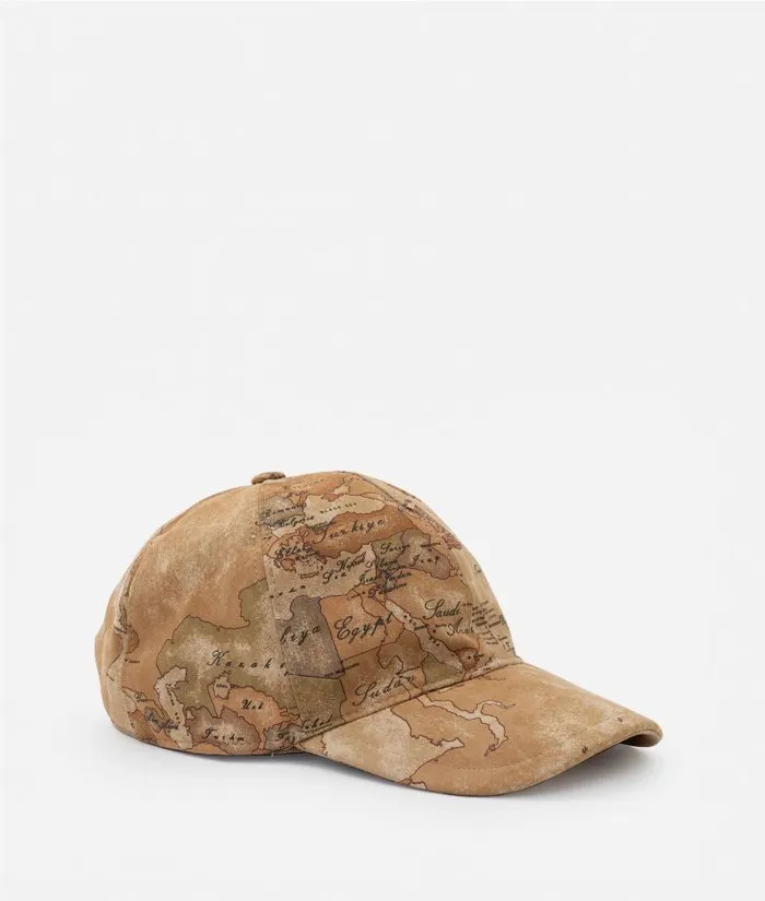 NubuckEffect Fabric Baseball Cap Geo Classic Man Alviero Martini Scarves and Hats