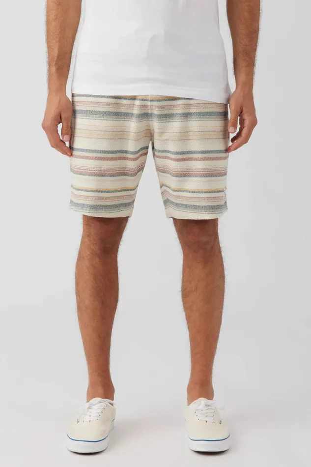 O039NEILL BAVARO STRIPE 18034 SHORTS Cream2 Men Clothing