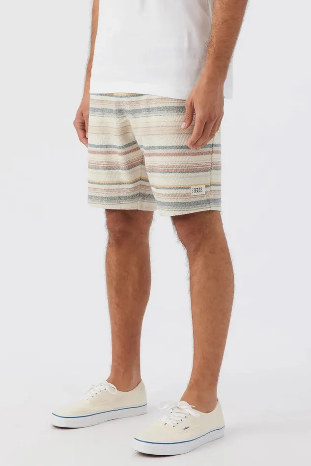 O039NEILL BAVARO STRIPE 18034 SHORTS Cream2 Men Clothing
