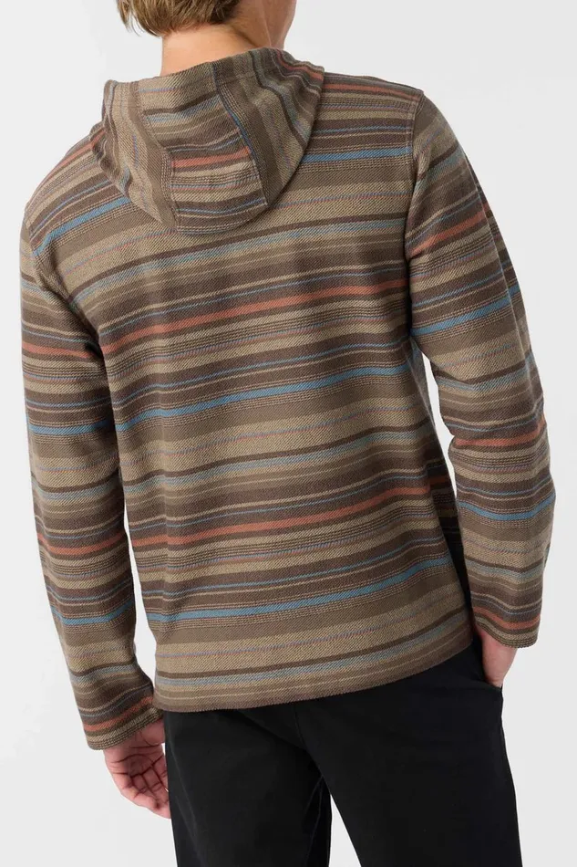 O039NEILL BAVARO STRIPE PONCHO PULLOVER FLEECE Chocolate Chip Men Clothing