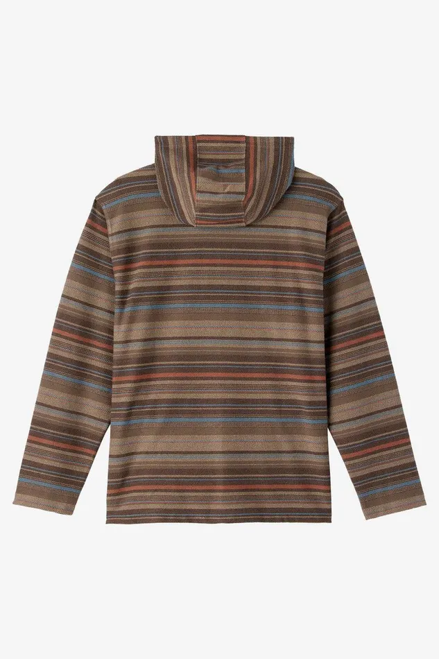 O039NEILL BAVARO STRIPE PONCHO PULLOVER FLEECE Chocolate Chip Men Clothing