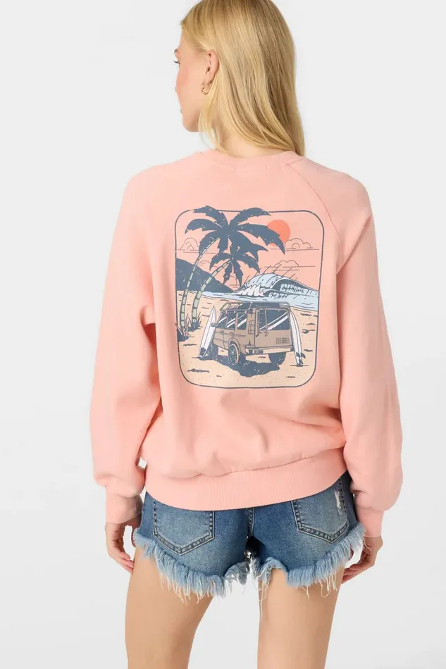 O039NEILL BOARDWALK CREWNECK FLEECE Women Collections