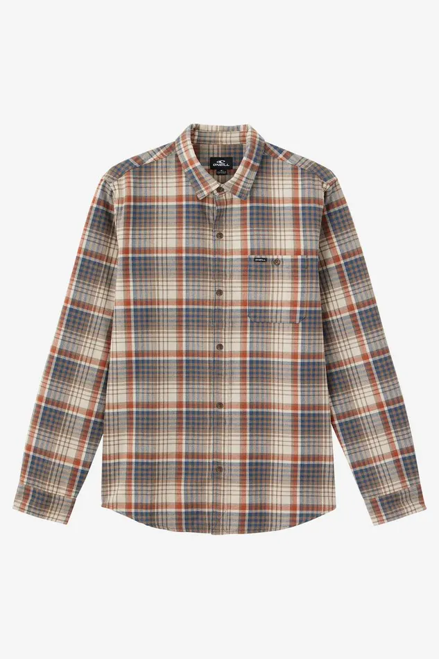 O039NEILL BOY039S WINSLOW FLANNEL LONG SLEEVE SHIRT Chocolate Chip Kids Boy039S Clothing