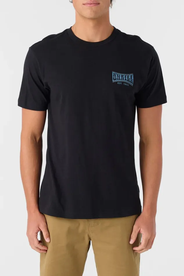 O039NEILL BULDGE STANDARD FIT TEE Black Men Clothing