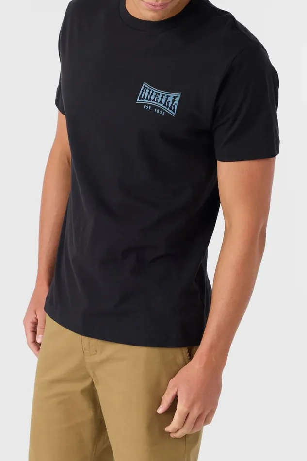 O039NEILL BULDGE STANDARD FIT TEE Black Men Clothing