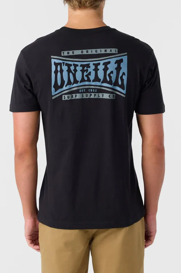 O039NEILL BULDGE STANDARD FIT TEE Black Men Clothing