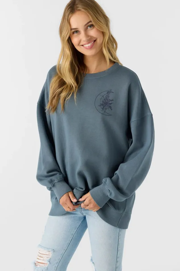 O039NEILL CHOICE CREWNECK OVERSIZEDFIT FLEECE PULLOVER Women Collections