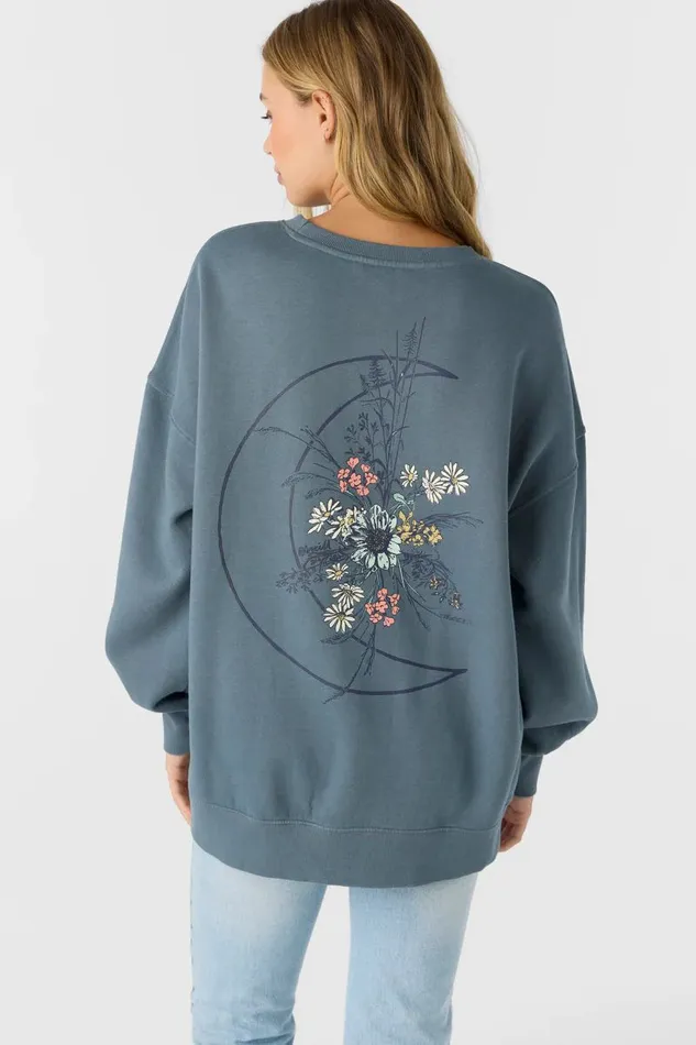 O039NEILL CHOICE CREWNECK OVERSIZEDFIT FLEECE PULLOVER Women Collections