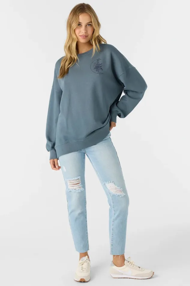 O039NEILL CHOICE CREWNECK OVERSIZEDFIT FLEECE PULLOVER Women Collections