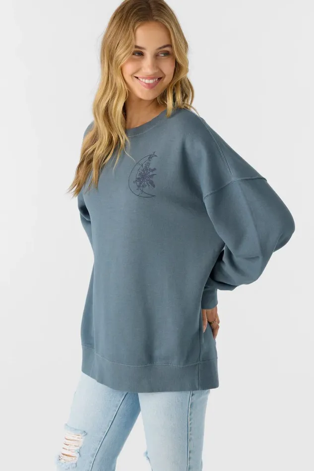 O039NEILL CHOICE CREWNECK OVERSIZEDFIT FLEECE PULLOVER Women Collections