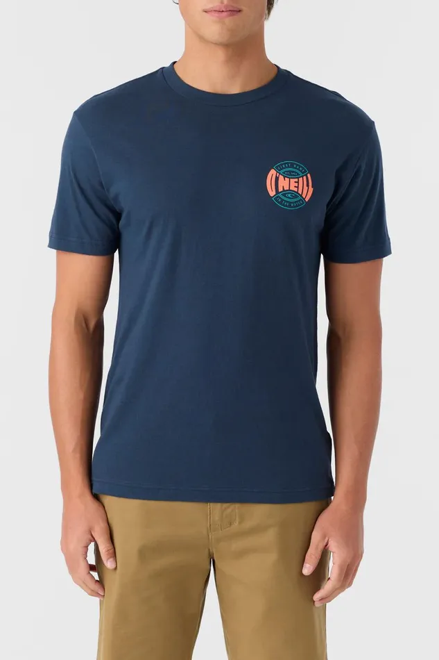 O039NEILL COIN FLIP STANDARD FIT TEE New Navy Men Clothing
