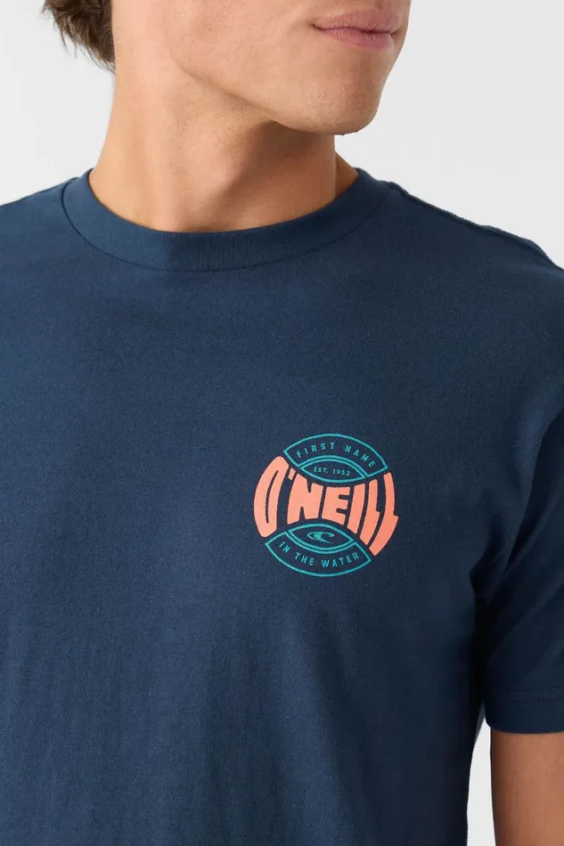 O039NEILL COIN FLIP STANDARD FIT TEE New Navy Men Clothing