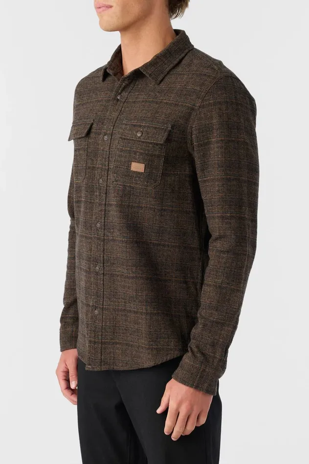 O039NEILL DAVIES FLANNEL STANDARD FIT LONG SLEEVE SHIRT Carafe Men Clothing