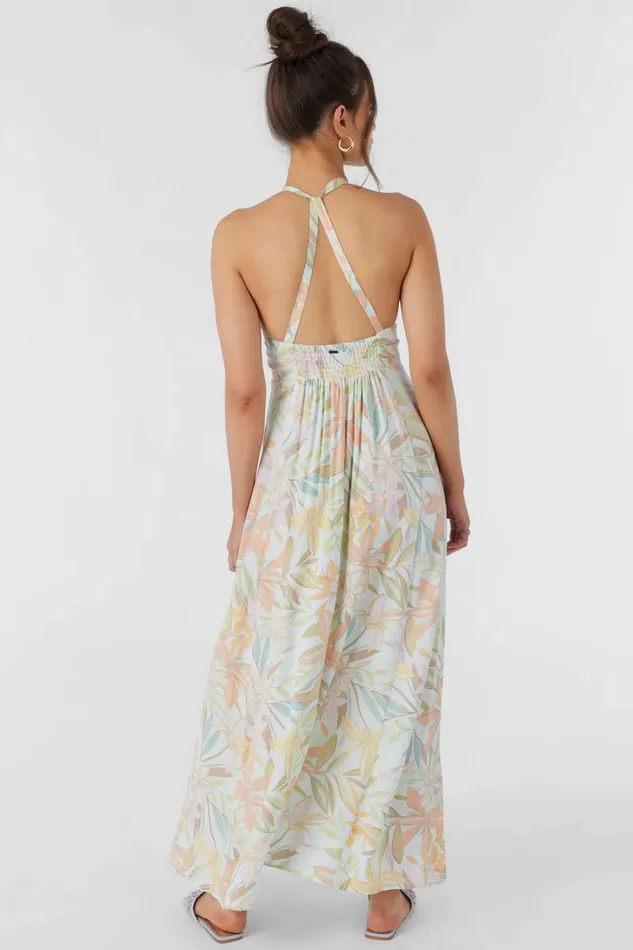 O039NEILL DAVINA DALIA FLORAL MAXI DRESS Skylight Women Clothing