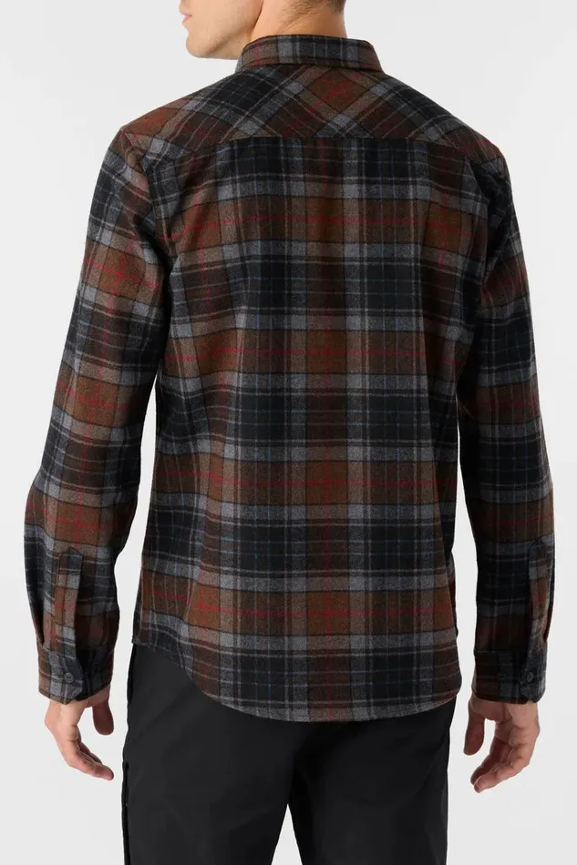 O039NEILL DUNE FLANNEL STANDARD FIT LONG SLEEVE SHIRT Carafe Men Clothing