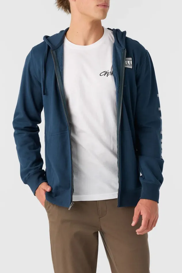 O039NEILL FIFTY TWO ZIP PULLOVER FLEECE Midnight Navy Men Clothing