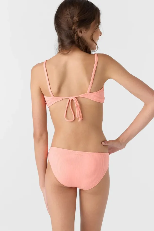 O039NEILL GIRL039S DAWNBREAK RIB TIE BACK BRALETTE SET Women Girl039S Swim