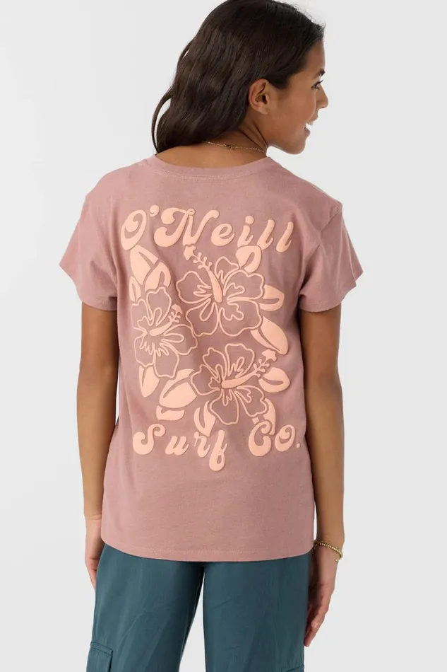 O039NEILL GIRL039S FLOWER DREAMZ TEE Burlwood Kids Girl039S Clothing