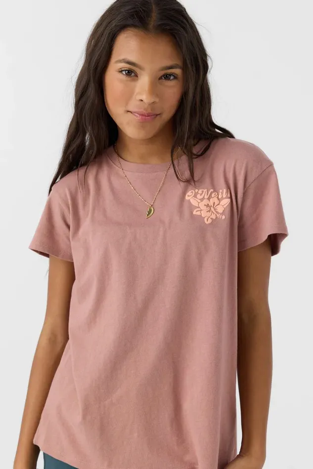 O039NEILL GIRL039S FLOWER DREAMZ TEE Burlwood Kids Girl039S Clothing