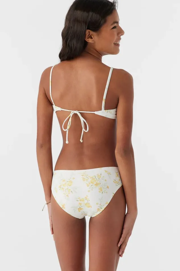 O039NEILL GIRL039S TATIANNA FLORAL TIE BACK BRALETTE SWIM SET Vanilla Women Girl039S Swim