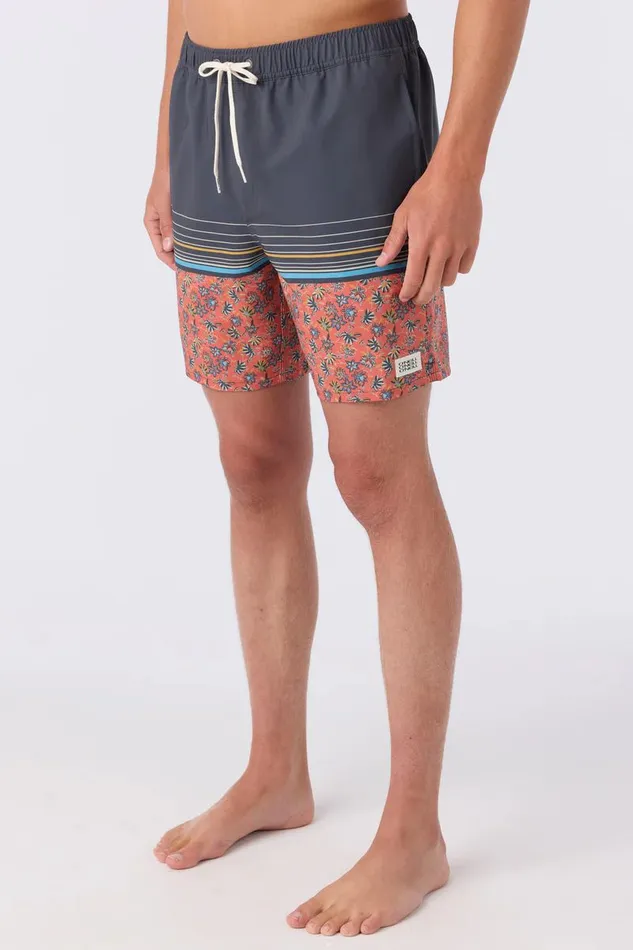 O039NEILL HERMOSA ELASTIC WAIST 17034 SWIM TRUNKS Auburn 2 Men Type