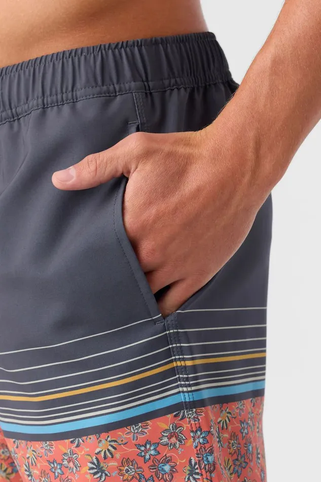 O039NEILL HERMOSA ELASTIC WAIST 17034 SWIM TRUNKS Auburn 2 Men Type