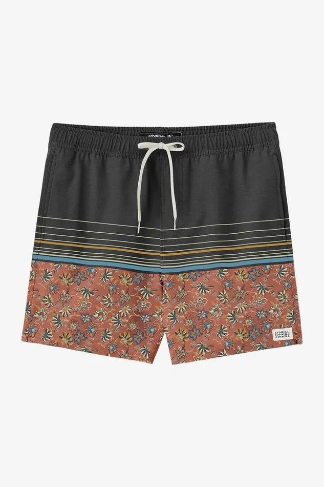 O039NEILL HERMOSA ELASTIC WAIST LINED 17034 SWIM TRUNKS Auburn 2 Men Type