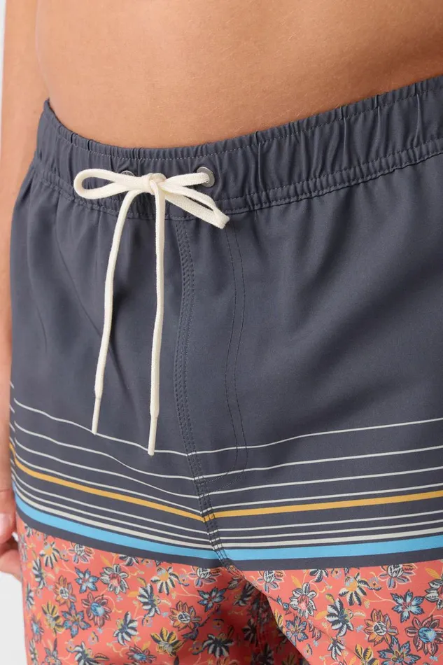 O039NEILL HERMOSA ELASTIC WAIST LINED 17034 SWIM TRUNKS Auburn 2 Men Type