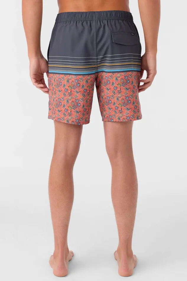 O039NEILL HERMOSA ELASTIC WAIST LINED 17034 SWIM TRUNKS Auburn 2 Men Type