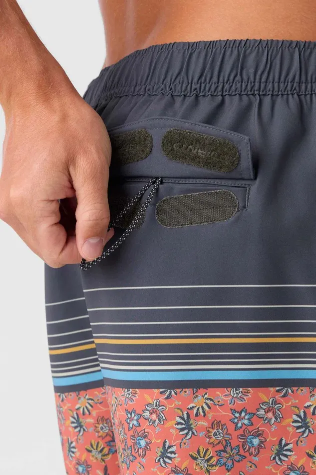 O039NEILL HERMOSA ELASTIC WAIST LINED 17034 SWIM TRUNKS Auburn 2 Men Type