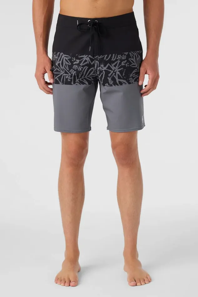 O039NEILL HYPERFREAK HEAT BLOCK 19034 BOARDSHORTS Grey Men Length