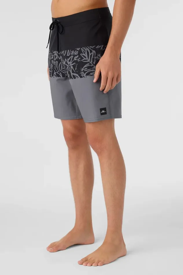 O039NEILL HYPERFREAK HEAT BLOCK 19034 BOARDSHORTS Grey Men Length