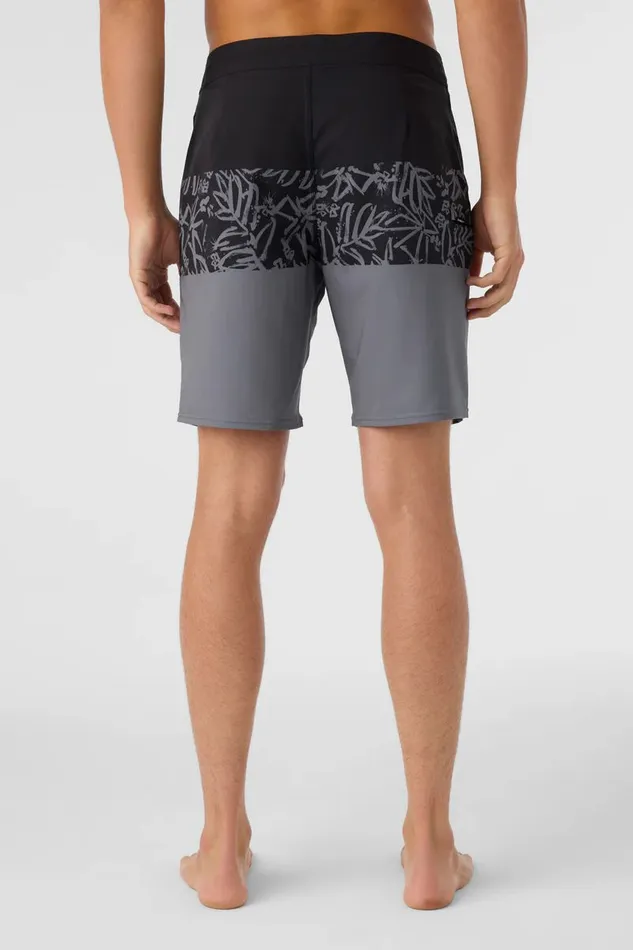 O039NEILL HYPERFREAK HEAT BLOCK 19034 BOARDSHORTS Grey Men Length