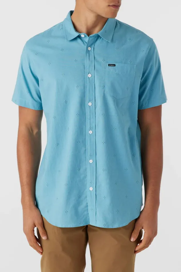 O039NEILL QUIVER STRETCH DOBBY STANDARD FIT SHIRT Men Clothing