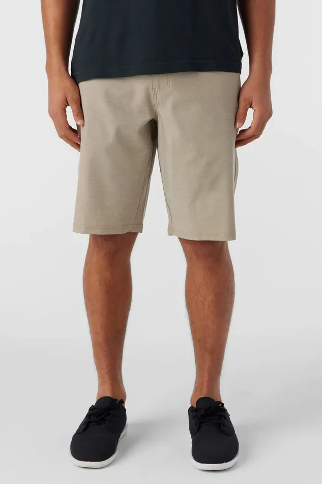 O039NEILL RESERVE LIGHT CHECK 21034 HYBRID SHORTS Dark Khaki Men Clothing