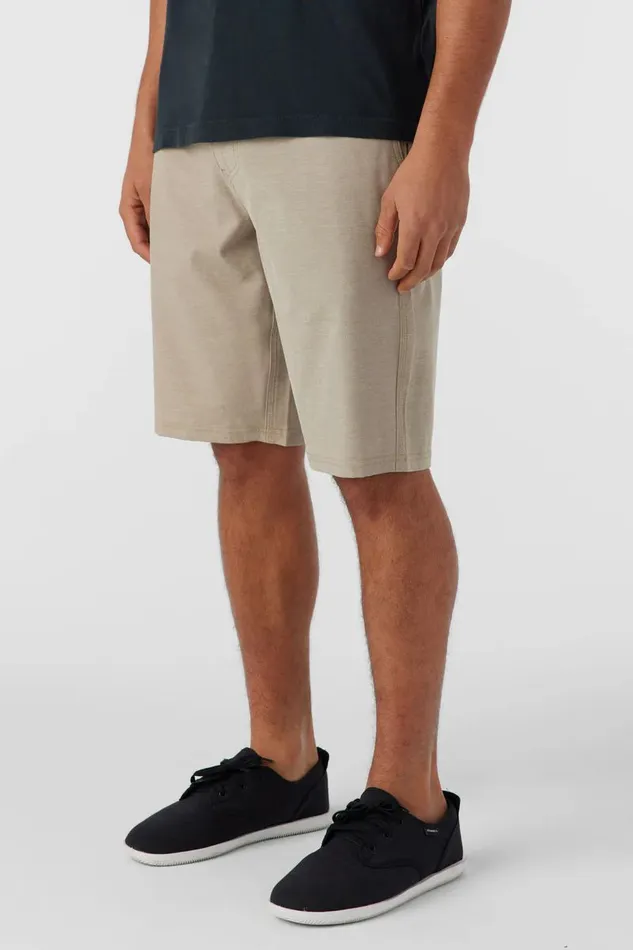 O039NEILL RESERVE LIGHT CHECK 21034 HYBRID SHORTS Dark Khaki Men Clothing