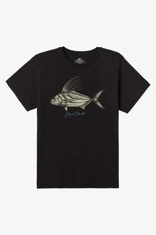 O039NEILL ROOSTER TEE Black Men Clothing