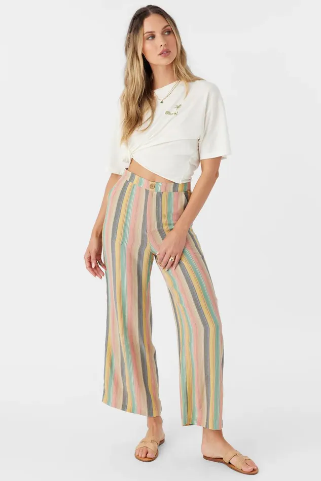 O039NEILL RYLAN BEACHBOUND STRIPE WIDE LEG PANTS Multi Clr Women Collections
