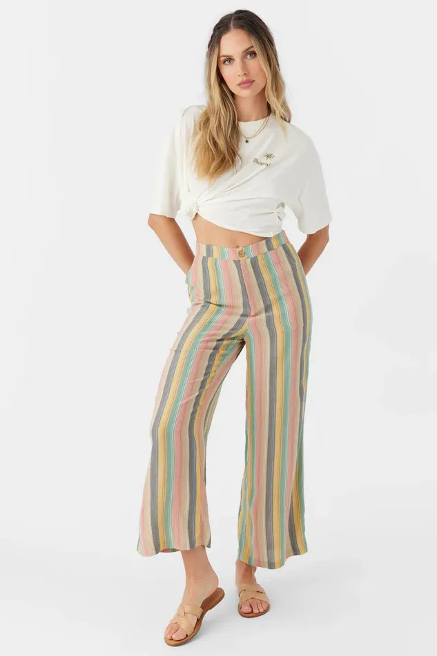 O039NEILL RYLAN BEACHBOUND STRIPE WIDE LEG PANTS Multi Clr Women Collections