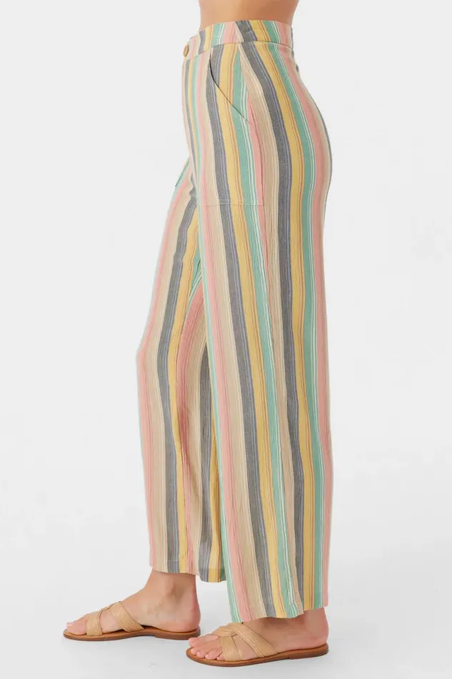 O039NEILL RYLAN BEACHBOUND STRIPE WIDE LEG PANTS Multi Clr Women Collections
