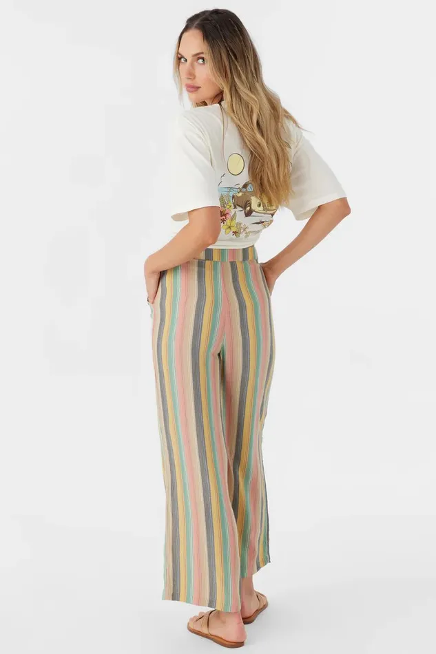 O039NEILL RYLAN BEACHBOUND STRIPE WIDE LEG PANTS Multi Clr Women Collections
